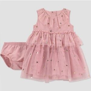 Carter's Just One You◦ Baby Girls' ButterflyGold Tulle Dress - Gold/Pink